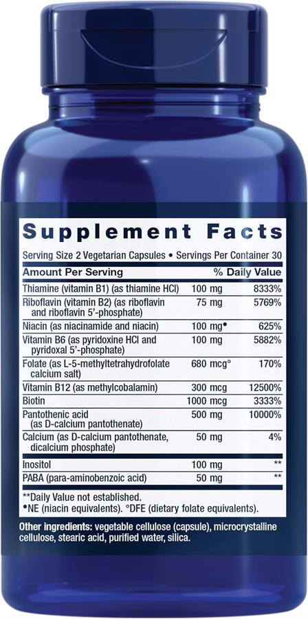 Bioactive Complete B-complex Complejo B 60 Cápsulas Veg Natural
