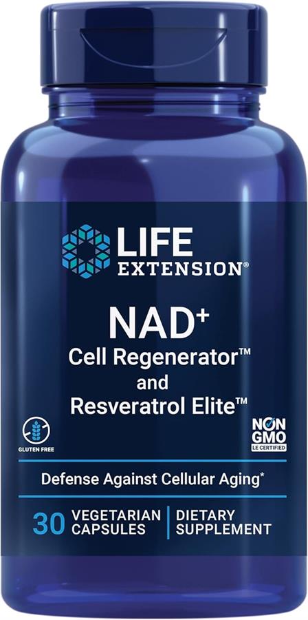 Life Extension Nad+ regenerador celular & Resveratrol x 30 caps