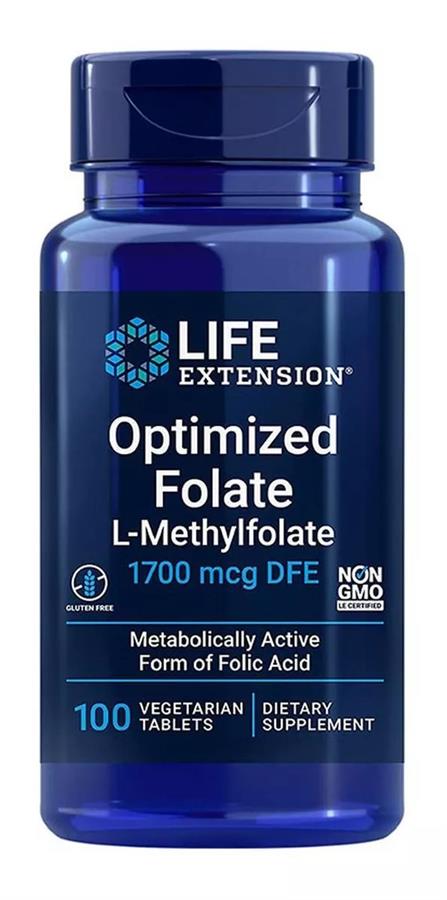 Folato De Metilo 1700 Mcg 100 Tabletas