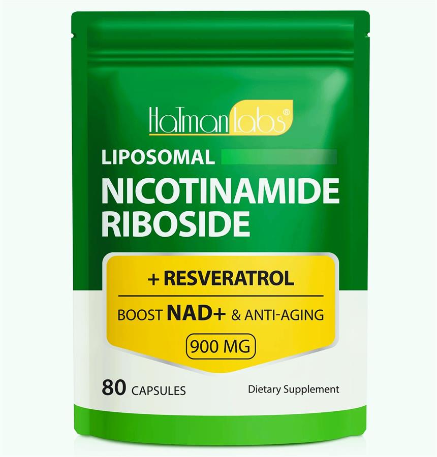 Suplemento hatmanlabs Nad Liposomal Nicotinamida Riboside 900mg Resveratrol x 80  (stock inmediato)