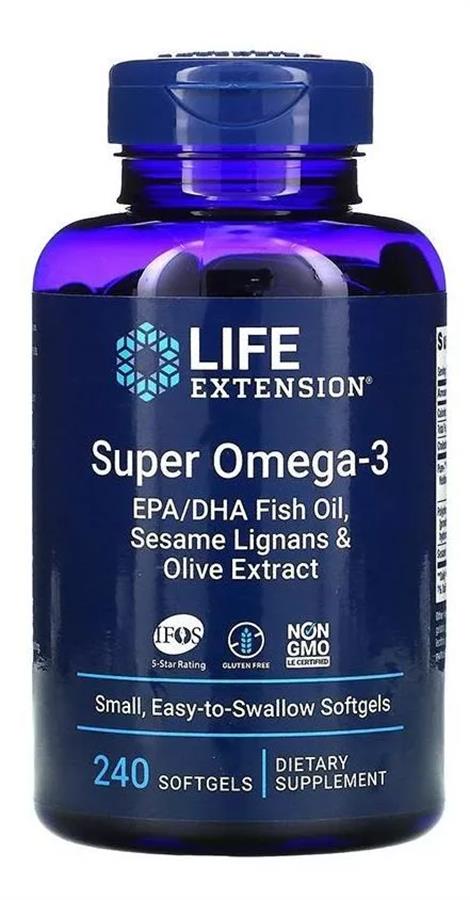 Life Extension Super Omega-3 Epa/dha 240 Cápsulas