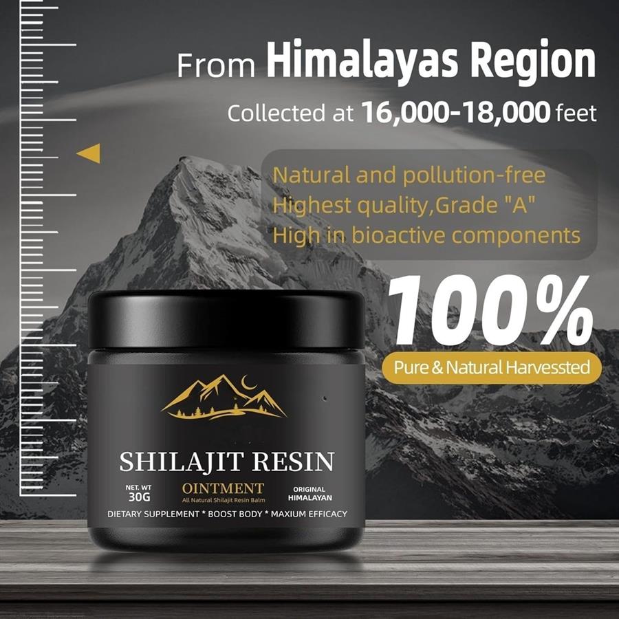 Resina Shilajit Puro Himalaya+ Fúlvico Y Oligominerales 30gr para disolver