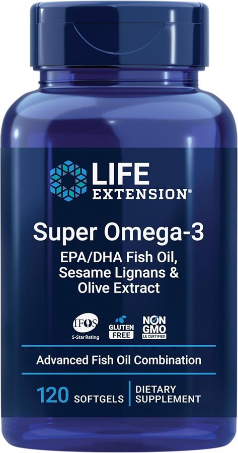 Omega 3 Súper Premium Pescado, Olivas Y Lignanos x 120 cápsulas