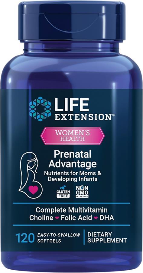 Life Extension Prenatal Advantage 120 Cápsulas Blandas