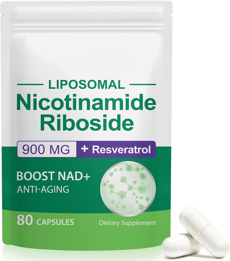 Suplemento Nad Liposomal Riboside 900mg Resveratrol X 80 en sobre  (stock inmediato)