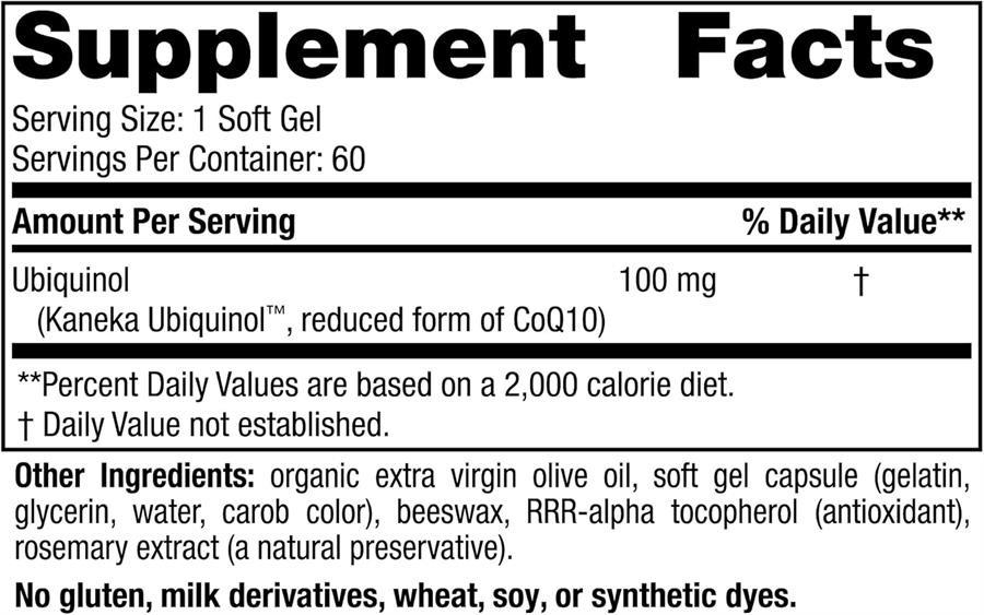 NORDIC Ubiquinol 100 Mg Coq10 Capsulas Blandas x 60